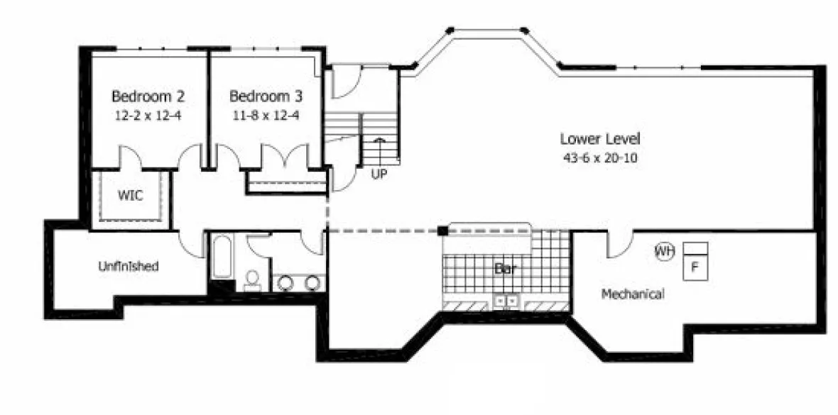 Basement Plan for House Plan #280004