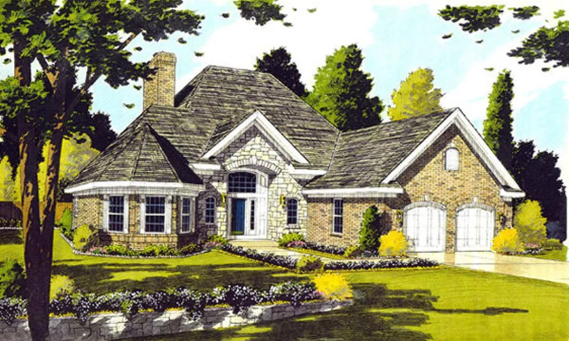 Full Rendering for House Plan #536010