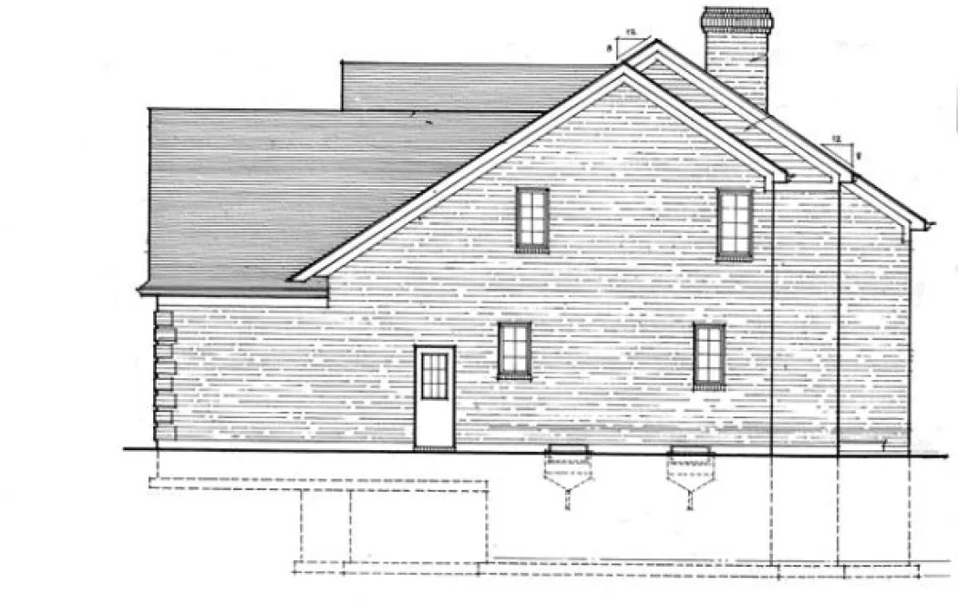 Right Elevation for House Plan #534410