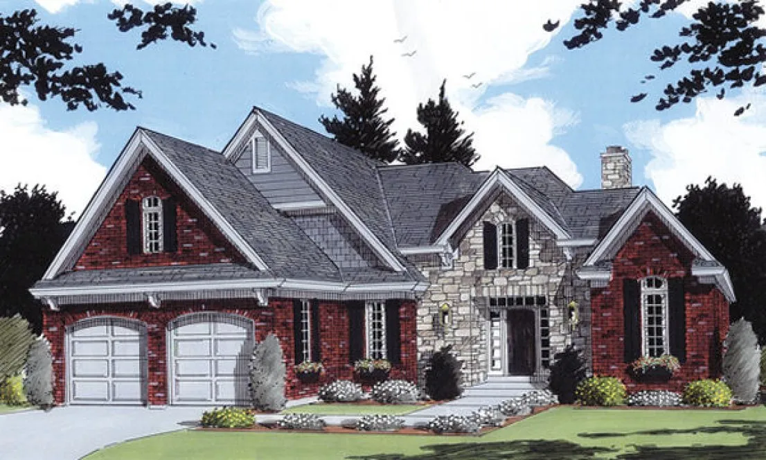 Full Rendering for House Plan #530920