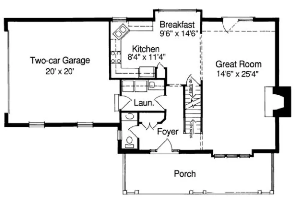 Main Floor Plan for House Plan #535810