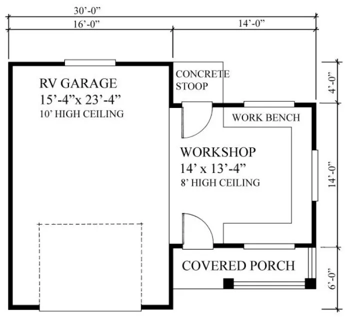 Main Floor Plan for House Plan #260850