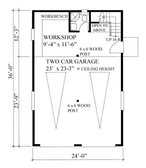 Main Floor Plan for House Plan #264680