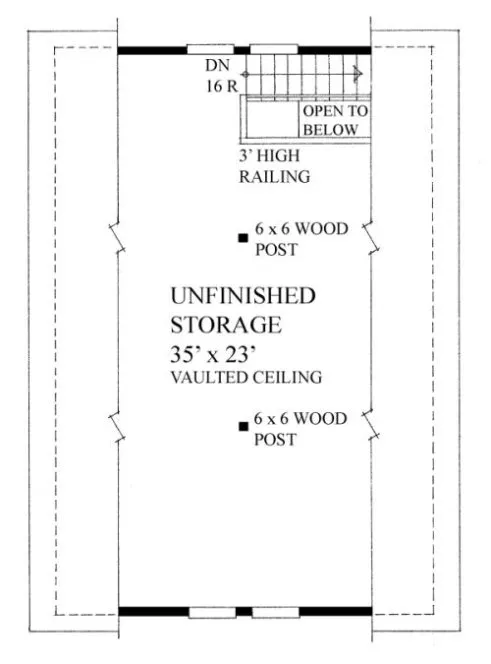 Second Floor Plan for House Plan #264680