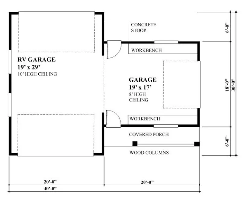 Main Floor Plan for House Plan #260690