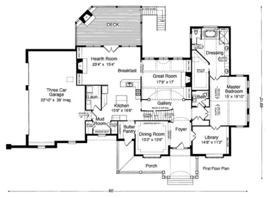Main Floor Plan for House Plan #535730