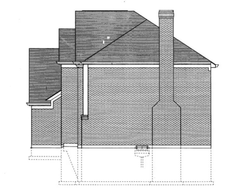 Right Elevation for House Plan #533410