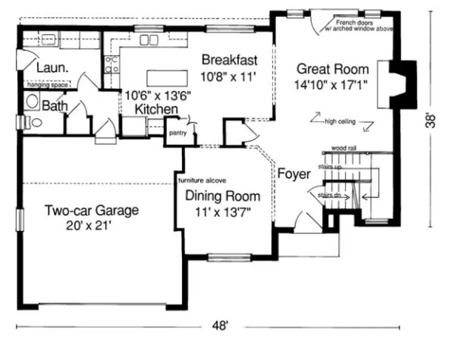 Main Floor Plan for House Plan #533410
