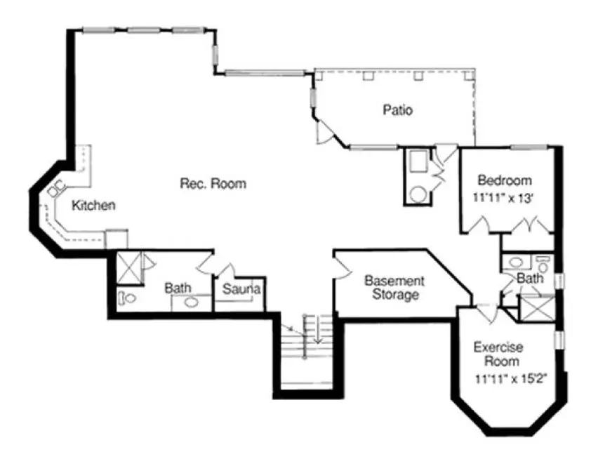 Basement Plan for House Plan #531910