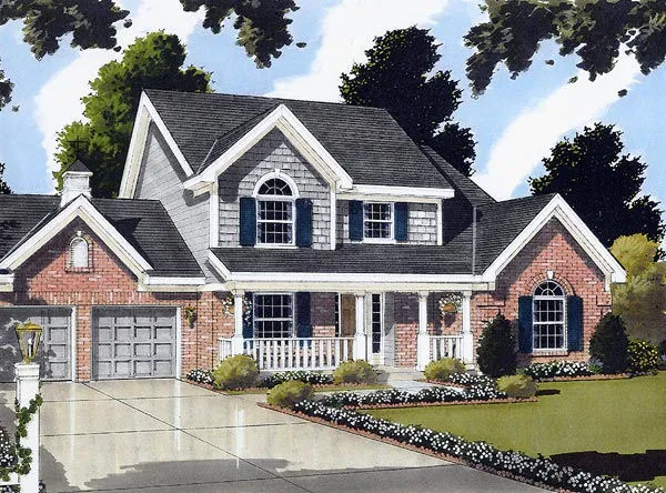Full Rendering for House Plan #537910