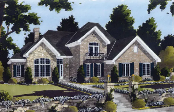 Full Rendering for House Plan #532020