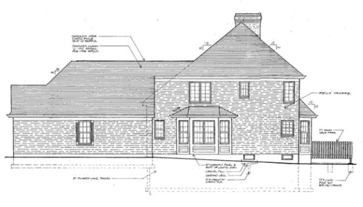 Right Elevation for House Plan #531120