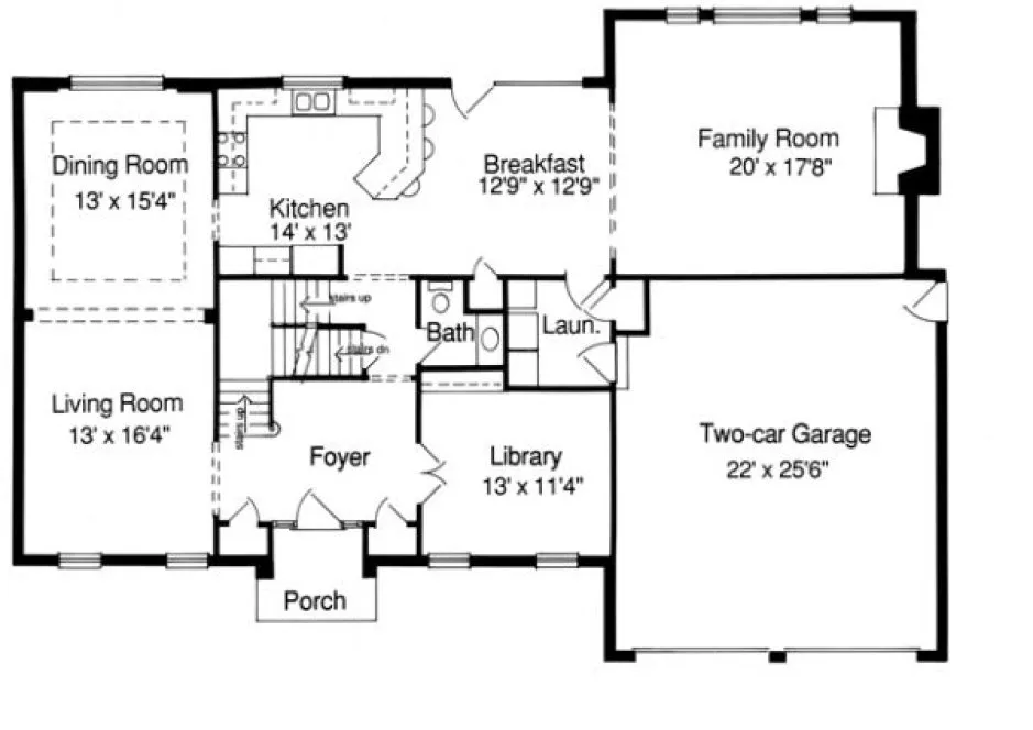 Main Floor Plan for House Plan #532120