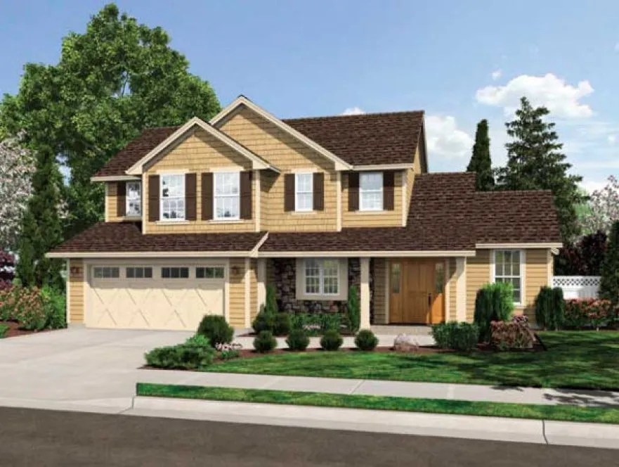Full Rendering for House Plan #536260