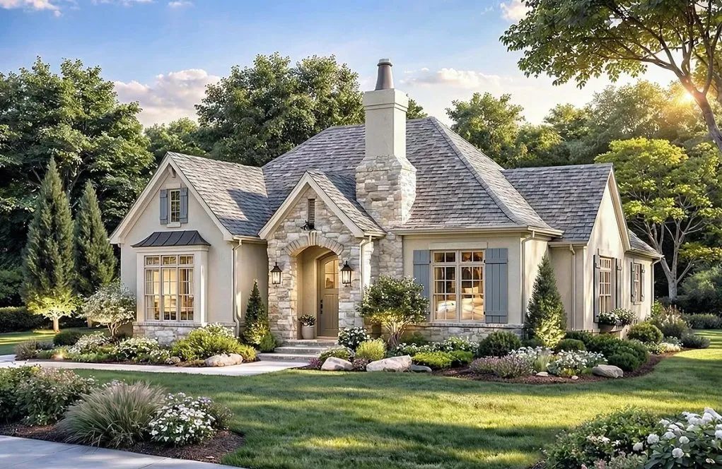 Full Rendering for House Plan #316751