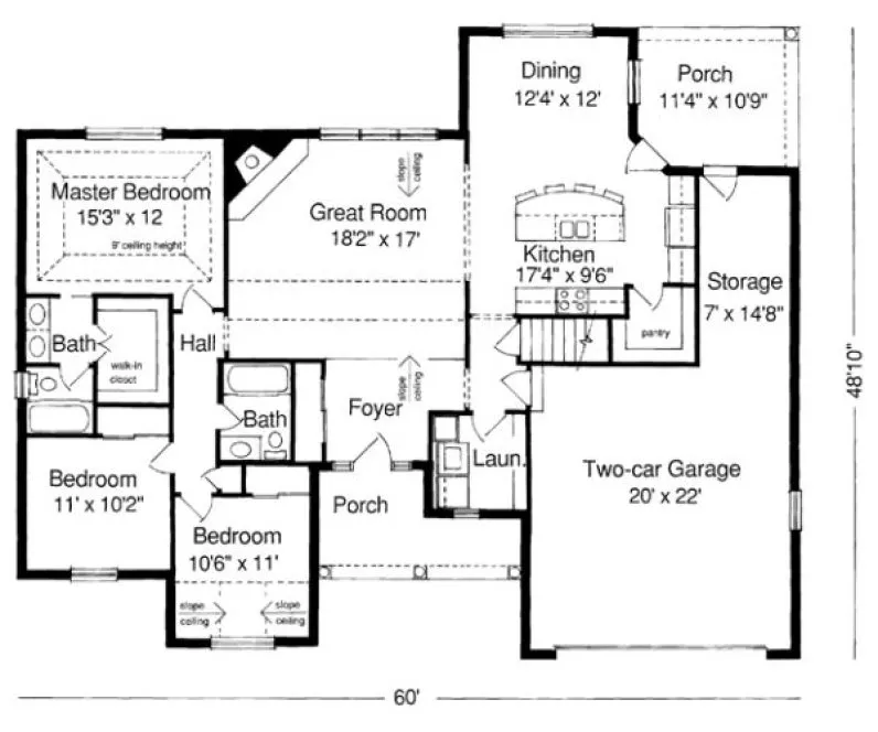 Main Floor Plan for House Plan #534420