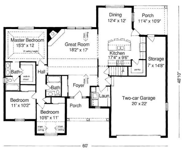 Main Floor Plan for House Plan #534420