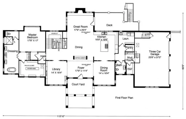 Main Floor Plan for House Plan #535430
