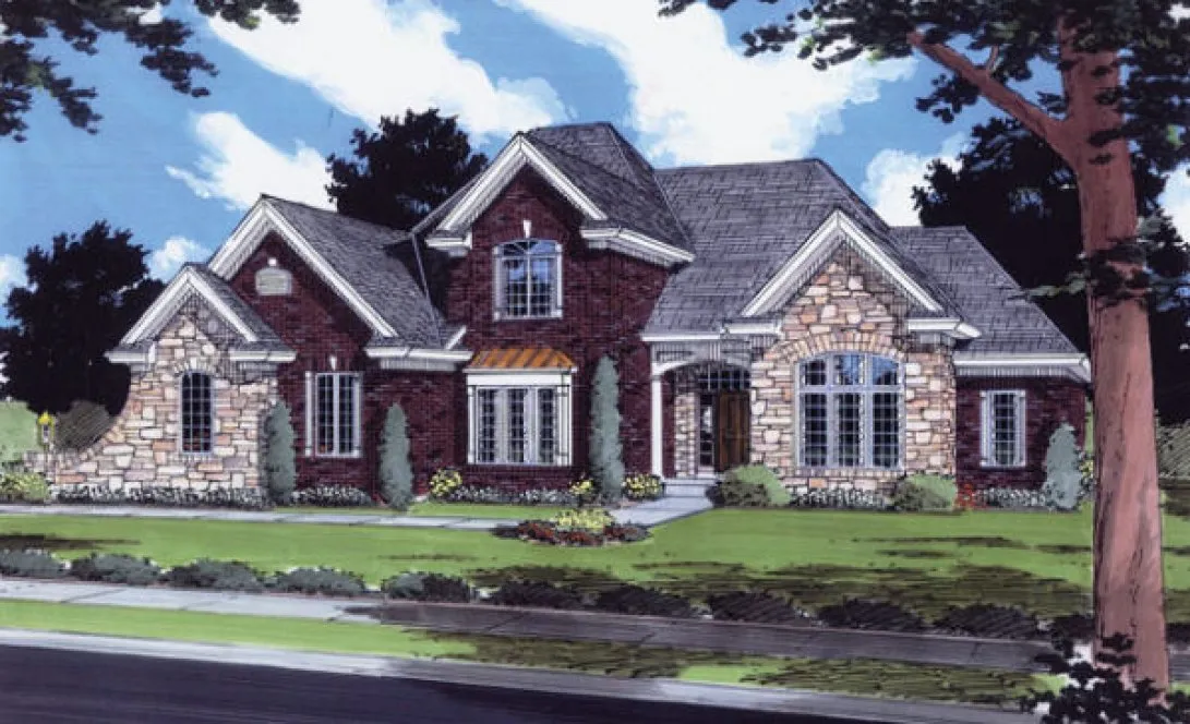 Full Rendering for House Plan #538830