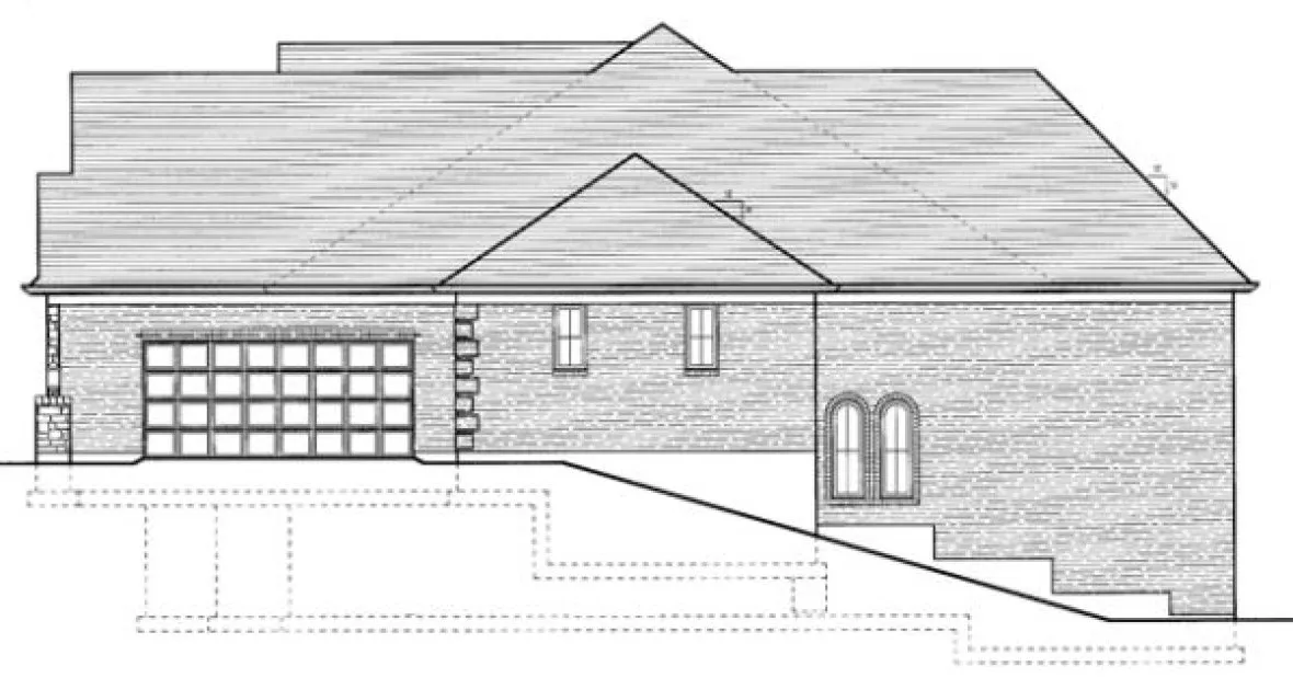 Right Elevation for House Plan #535620