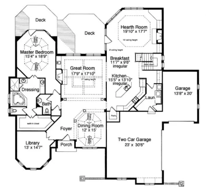 Main Floor Plan for House Plan #535620