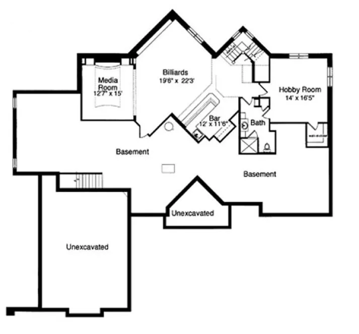 Basement Plan for House Plan #531820