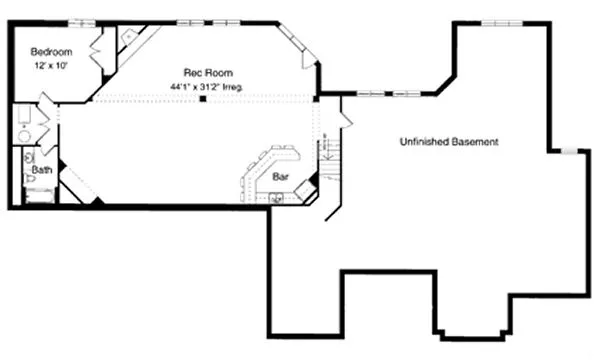 Basement Plan for House Plan #533620