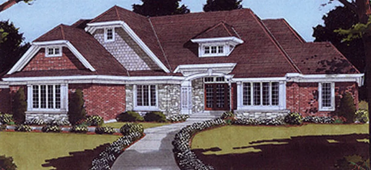 Full Rendering for House Plan #533620