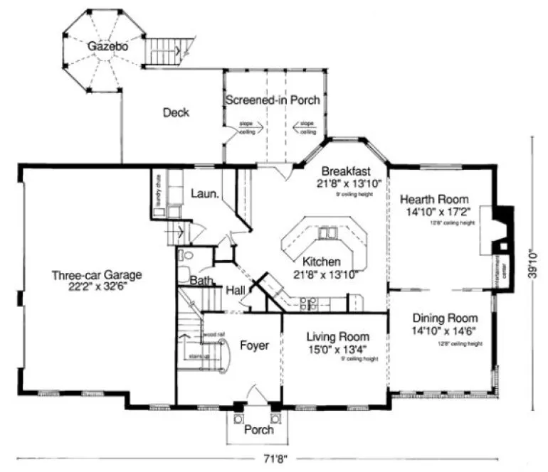 Main Floor Plan for House Plan #531710