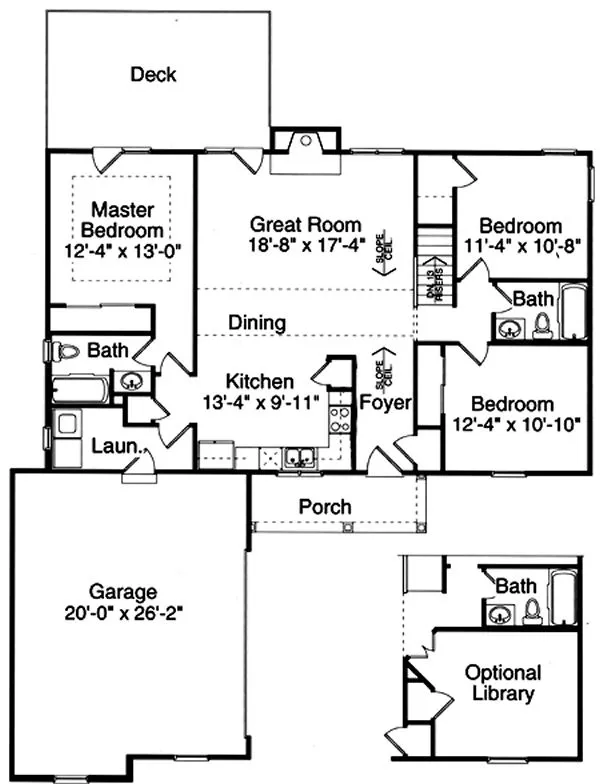 Main Floor Plan for House Plan #531420