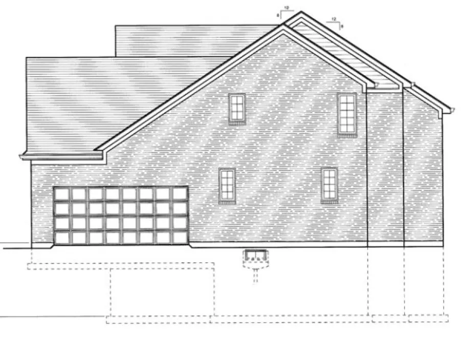 Right Elevation for House Plan #535030
