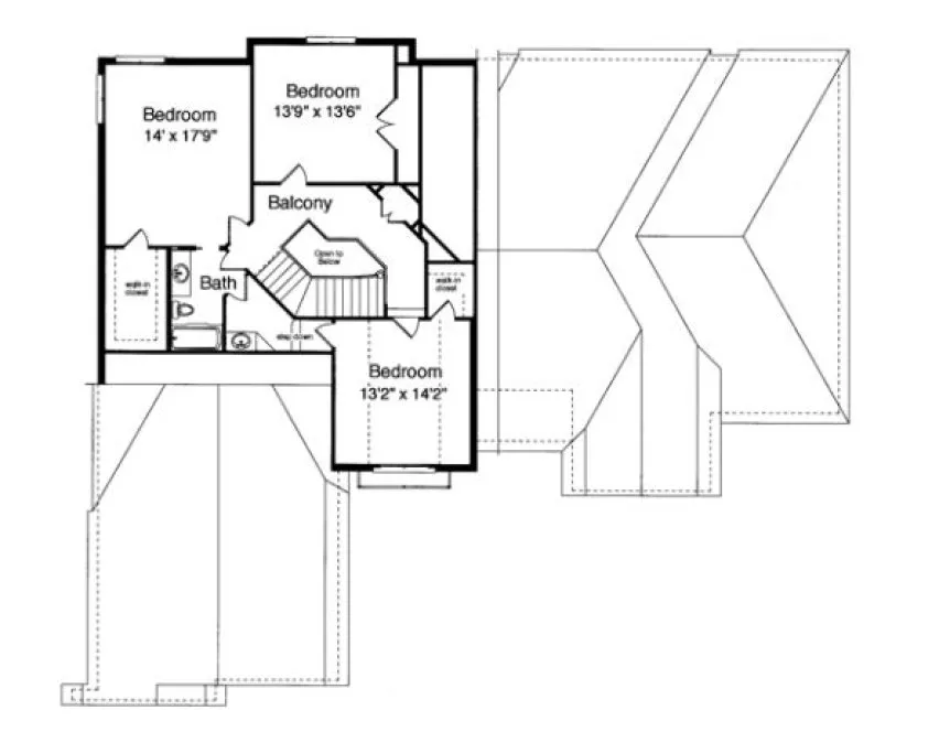 Second Floor Plan for House Plan #531130