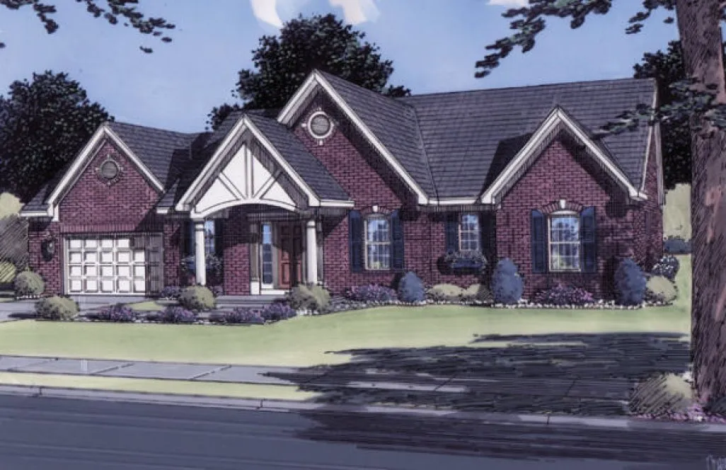 Full Rendering for House Plan #538430