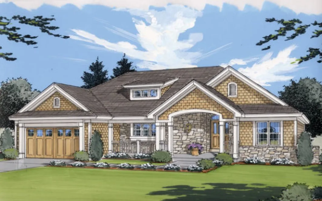 Full Rendering for House Plan #539130