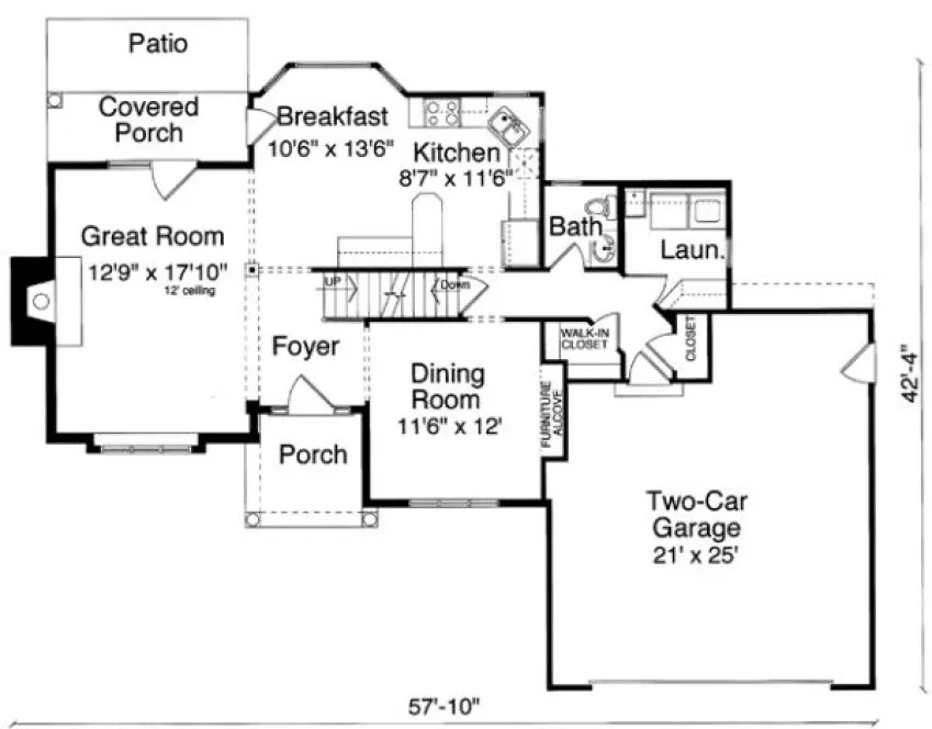 Main Floor Plan for House Plan #534530
