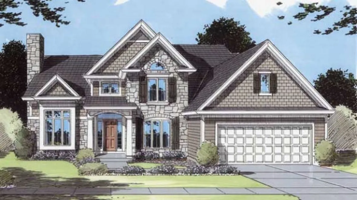 Full Rendering for House Plan #534530