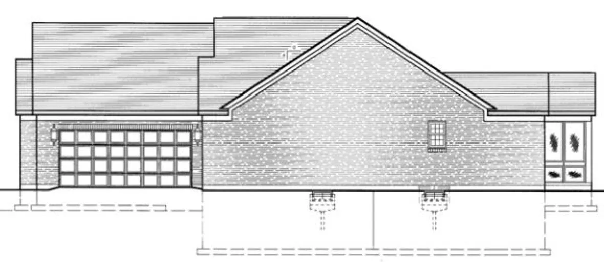 Right Elevation for House Plan #537330