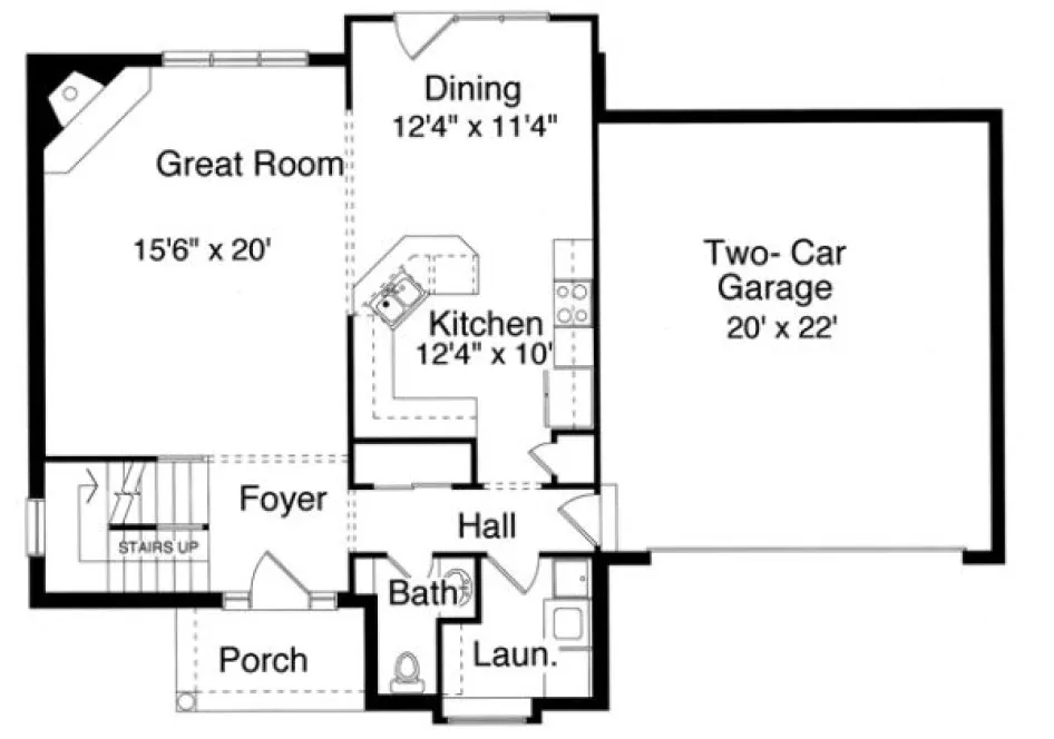 Main Floor Plan for House Plan #532330