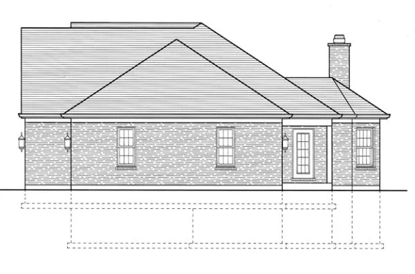 Right Elevation for House Plan #531720