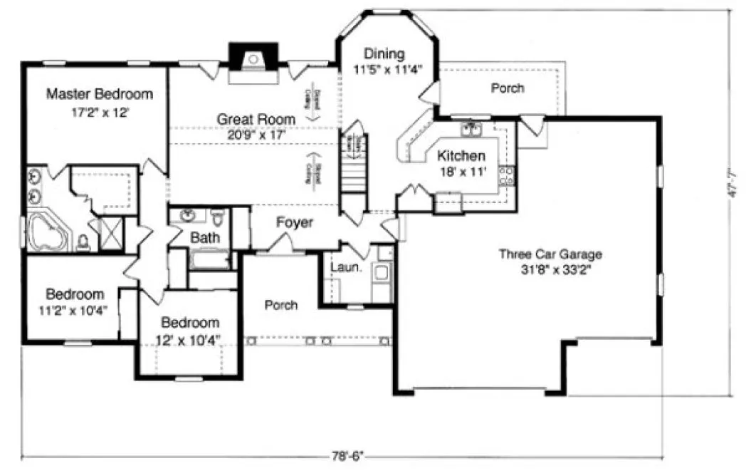 Main Floor Plan for House Plan #531720