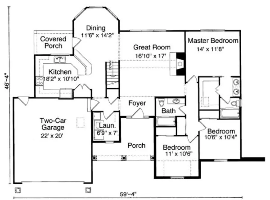Main Floor Plan for House Plan #532530