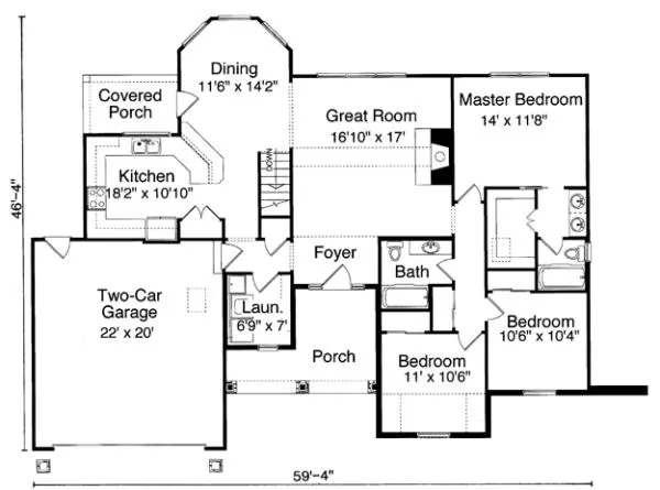 Main Floor Plan for House Plan #532530