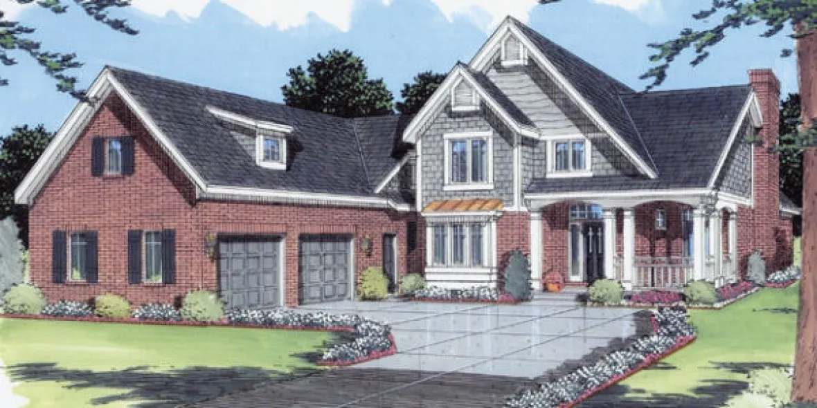 Full Rendering for House Plan #532430