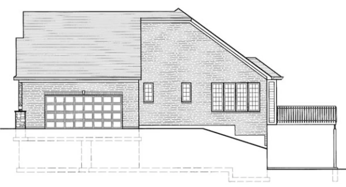 Right Elevation for House Plan #538330