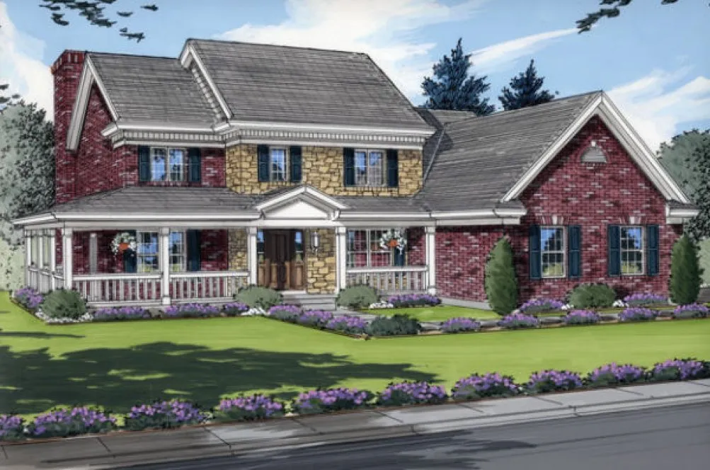 Full Rendering for House Plan #537130