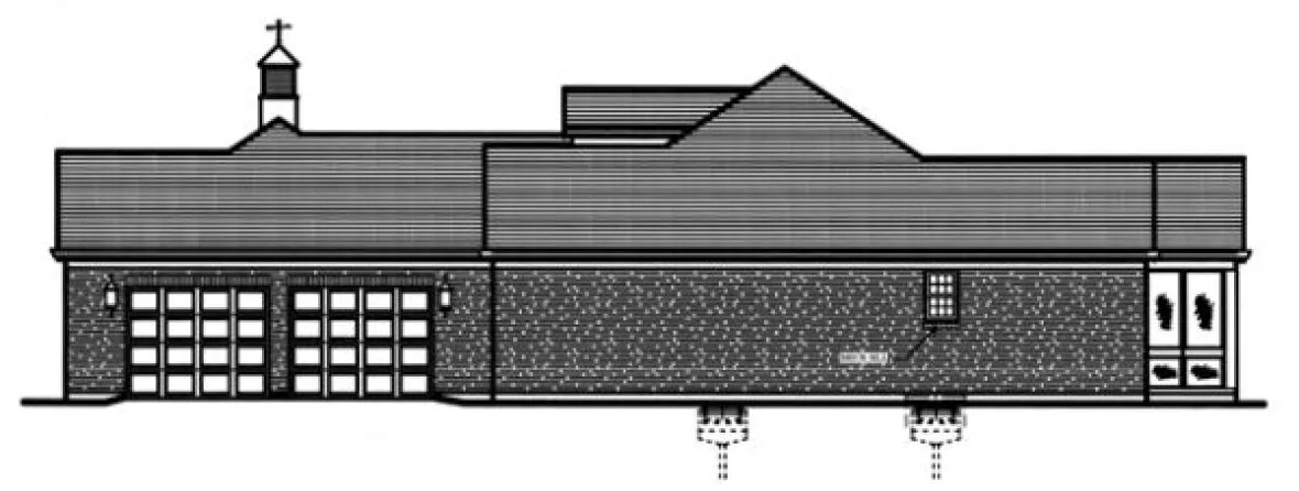 Right Elevation for House Plan #539540