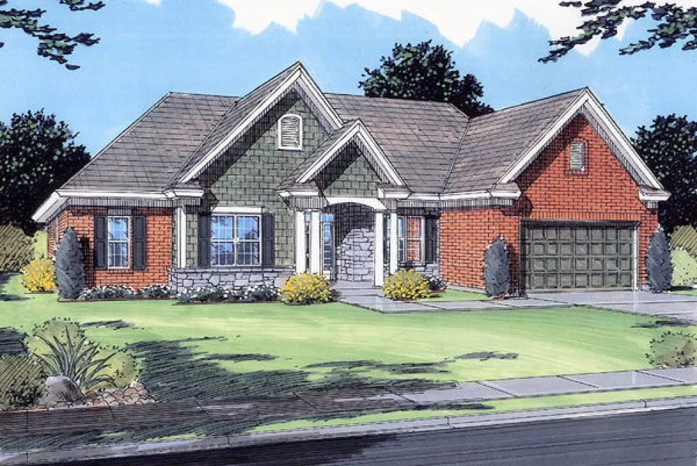 Full Rendering for House Plan #539930