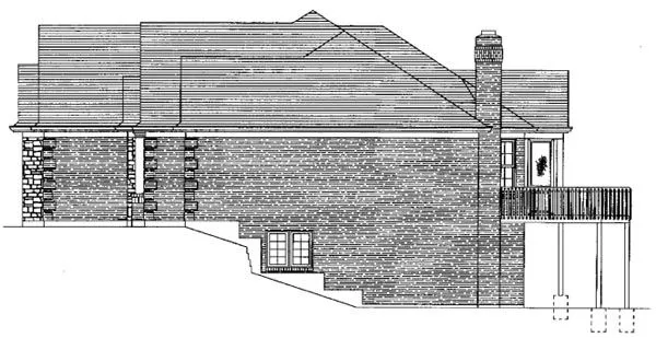 Right Elevation for House Plan #539340
