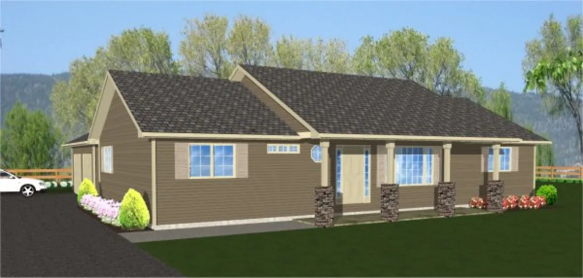 Full Rendering for House Plan #207050