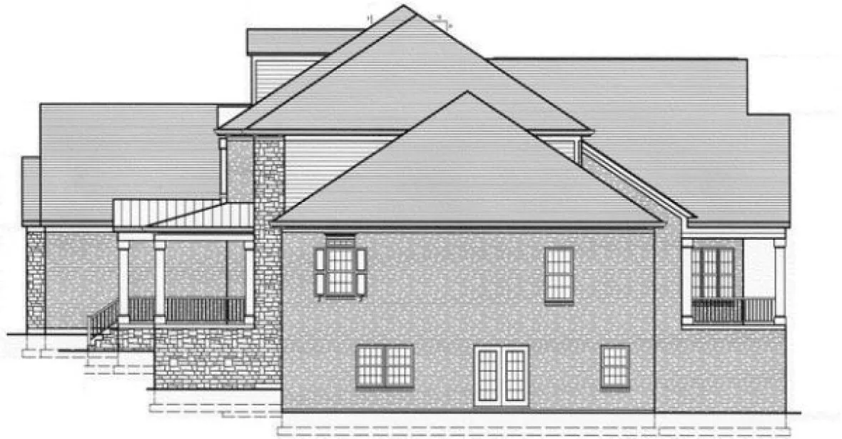 Right Elevation for House Plan #539620